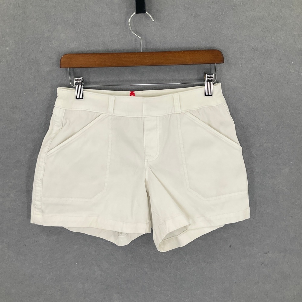 SPANX Cream High-Waist Everyday Shorts